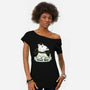 Bull Terrier Tattoo-Womens-Off Shoulder-Tee-xMorfina