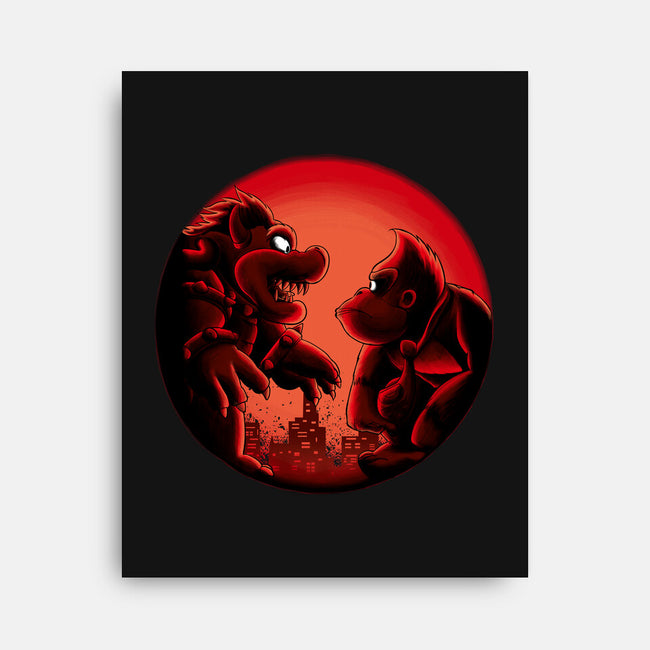 Koopa Vs Kong-None-Stretched-Canvas-rmatix