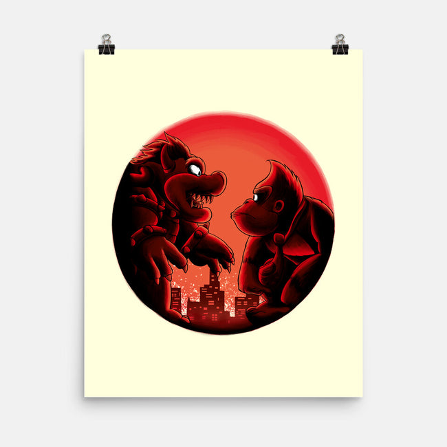 Koopa Vs Kong-None-Matte-Poster-rmatix