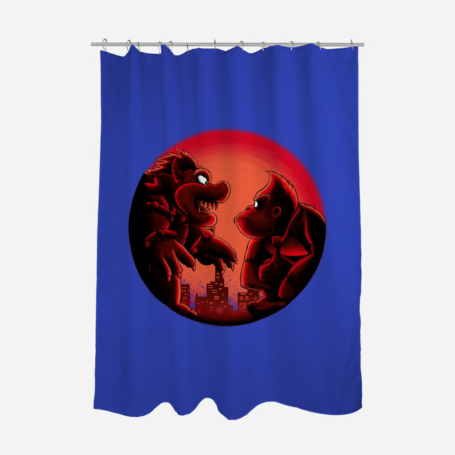 Koopa Vs Kong-None-Polyester-Shower Curtain-rmatix