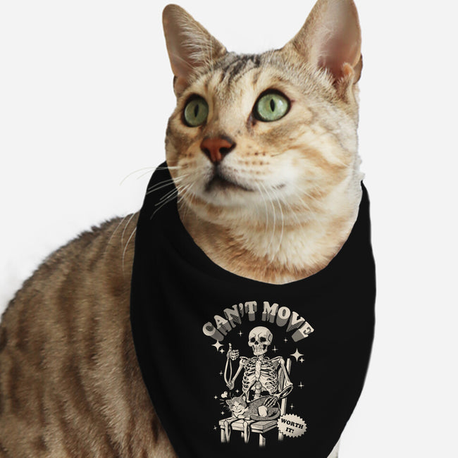 Can't Move-Cat-Bandana-Pet Collar-Gazo1a