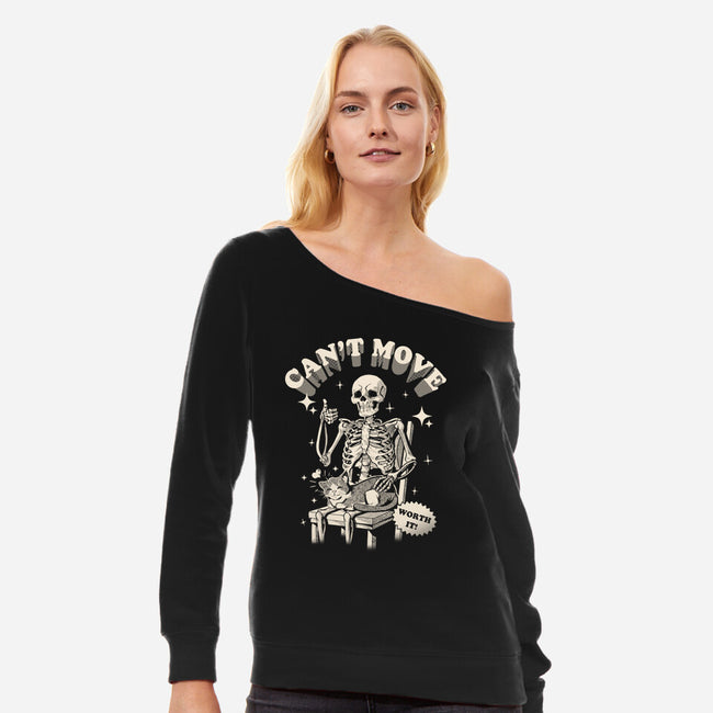 Can't Move-Womens-Off Shoulder-Sweatshirt-Gazo1a