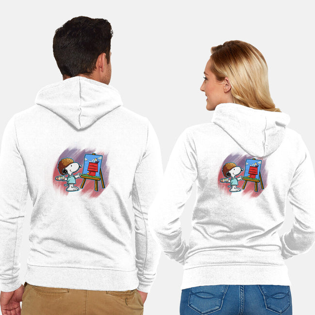 Paint My Friend-Unisex-Zip-Up-Sweatshirt-nickzzarto