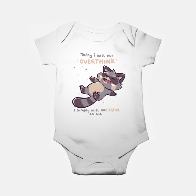 No Thoughts Raccoon-Baby-Basic-Onesie-TechraNova