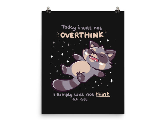 No Thoughts Raccoon