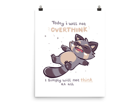 No Thoughts Raccoon