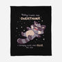 No Thoughts Raccoon-None-Fleece-Blanket-TechraNova