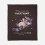 No Thoughts Raccoon-None-Fleece-Blanket-TechraNova