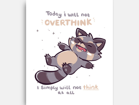 No Thoughts Raccoon