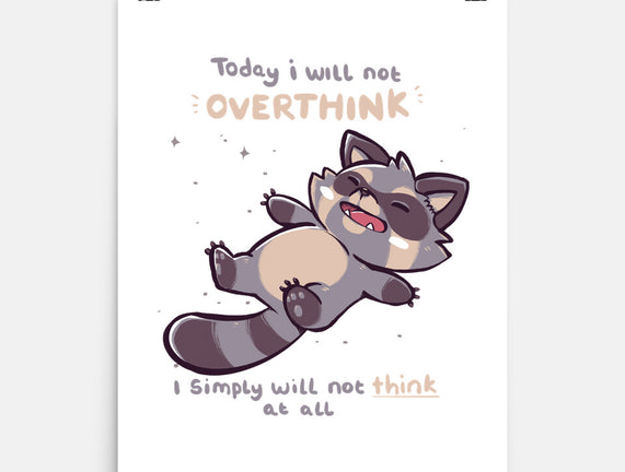 No Thoughts Raccoon