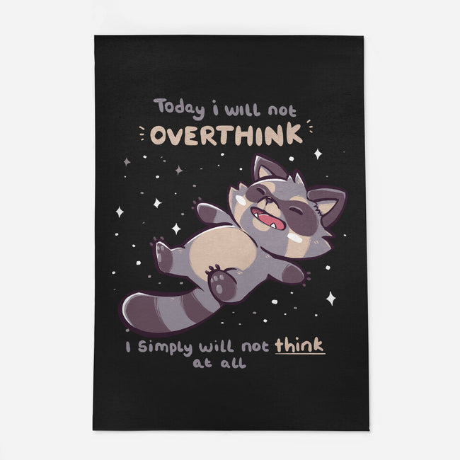 No Thoughts Raccoon-None-Indoor-Rug-TechraNova