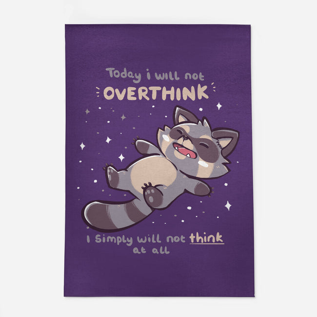 No Thoughts Raccoon-None-Indoor-Rug-TechraNova