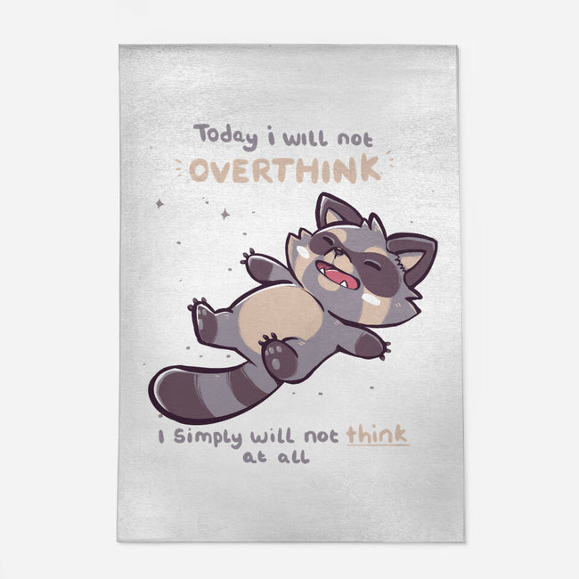 No Thoughts Raccoon-None-Indoor-Rug-TechraNova