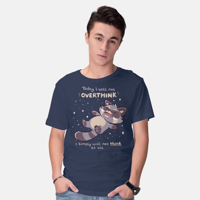 No Thoughts Raccoon-Mens-Basic-Tee-TechraNova