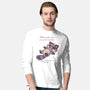 No Thoughts Raccoon-Mens-Long Sleeved-Tee-TechraNova