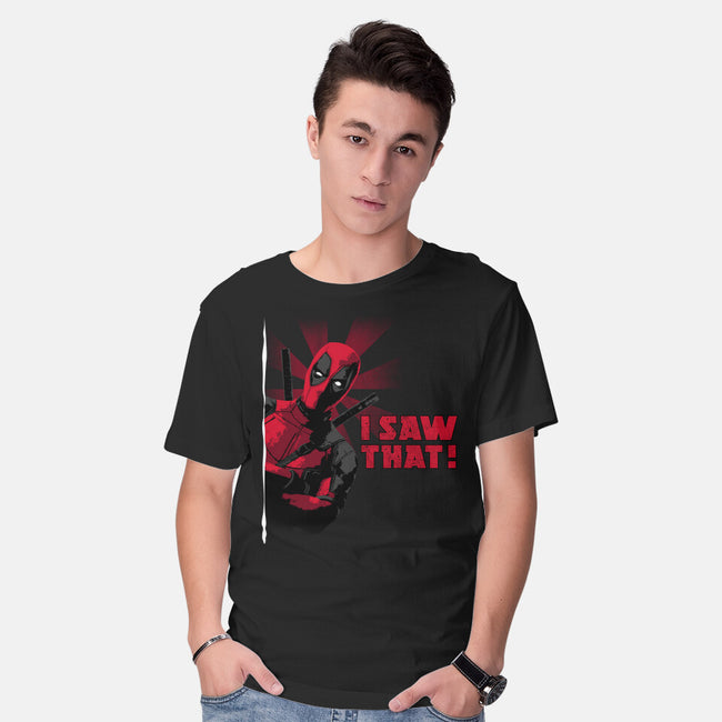 Hey I Saw That-Mens-Basic-Tee-rocketman_art