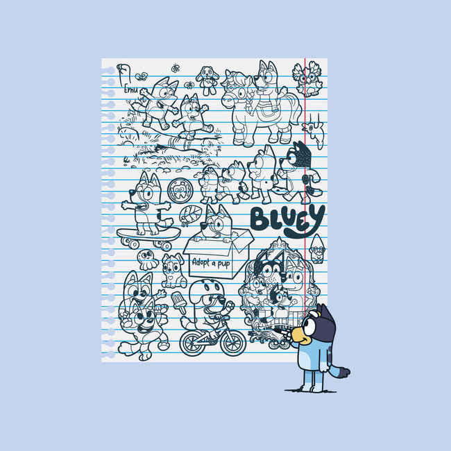 Doodle Heeler-Unisex-Basic-Tee-Xentee