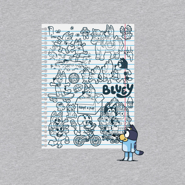 Doodle Heeler-Unisex-Basic-Tee-Xentee