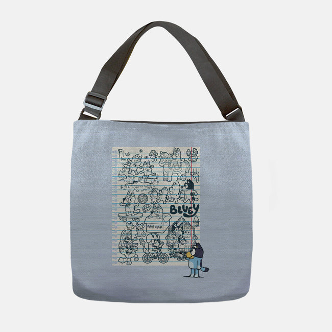 Doodle Heeler-None-Adjustable Tote-Bag-Xentee