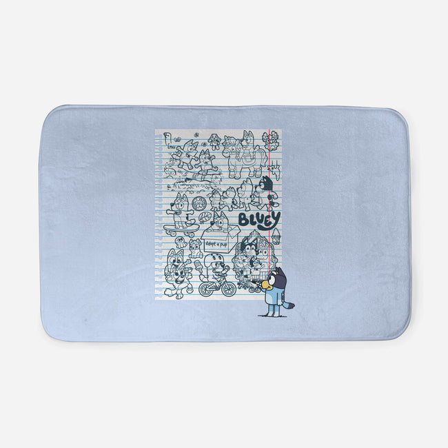 Doodle Heeler-None-Memory Foam-Bath Mat-Xentee