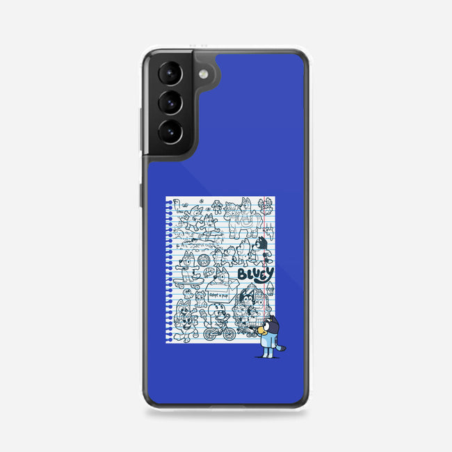 Doodle Heeler-Samsung-Snap-Phone Case-Xentee