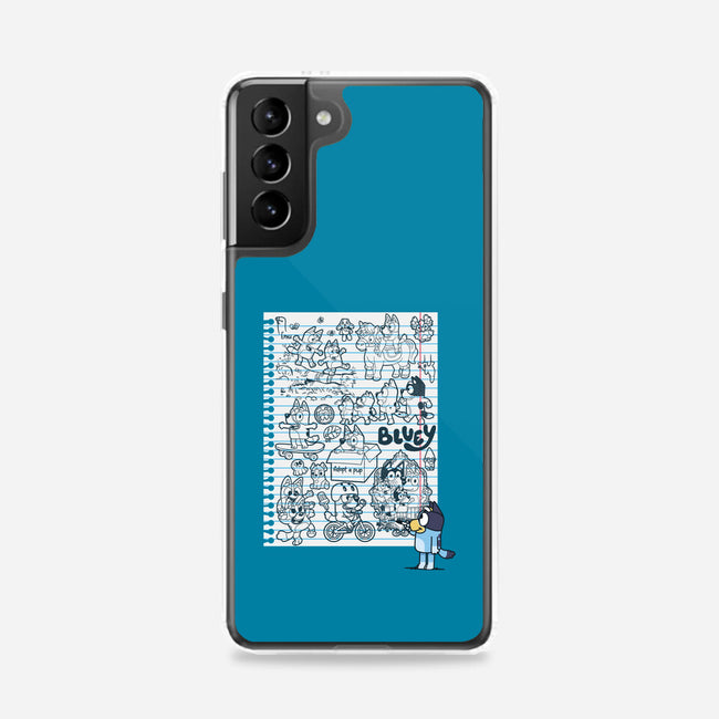 Doodle Heeler-Samsung-Snap-Phone Case-Xentee