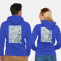 Doodle Heeler-Unisex-Zip-Up-Sweatshirt-Xentee