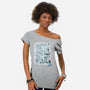 Doodle Heeler-Womens-Off Shoulder-Tee-Xentee