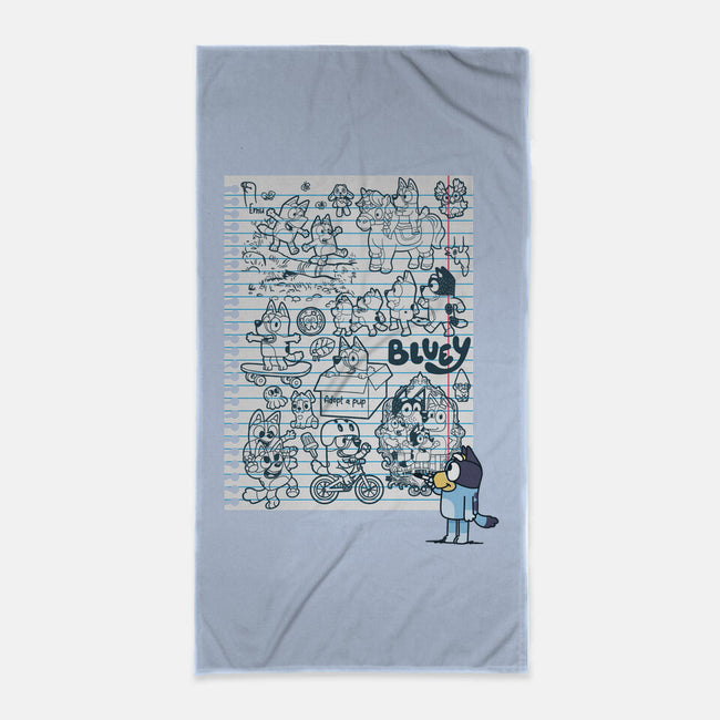 Doodle Heeler-None-Beach-Towel-Xentee