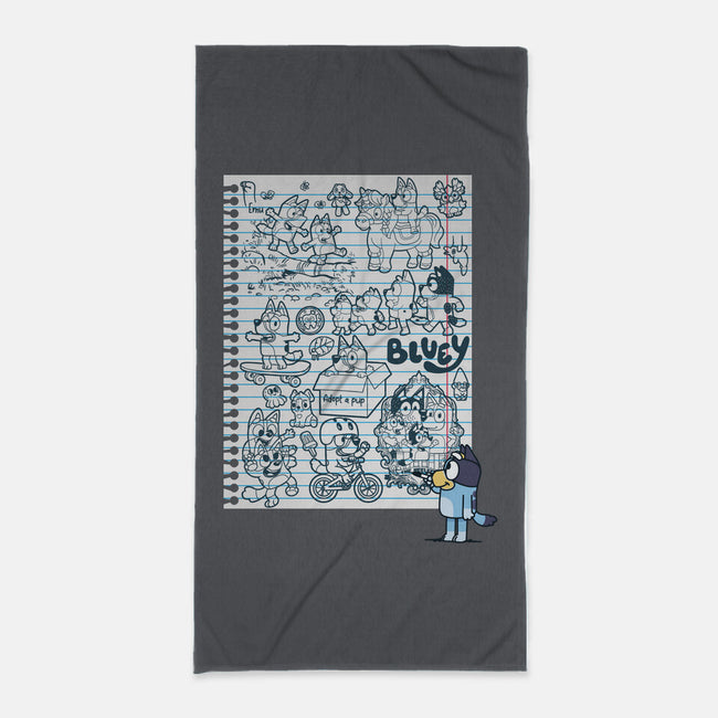 Doodle Heeler-None-Beach-Towel-Xentee