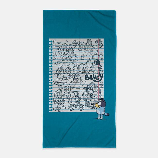 Doodle Heeler-None-Beach-Towel-Xentee