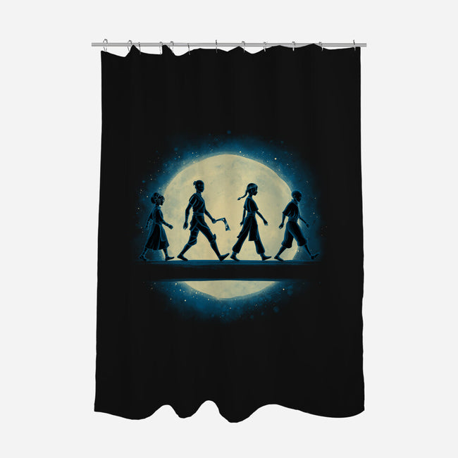 Night Benders-None-Polyester-Shower Curtain-teesgeex