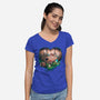 Forest Dreamers-Womens-V-Neck-Tee-Bruno Mota