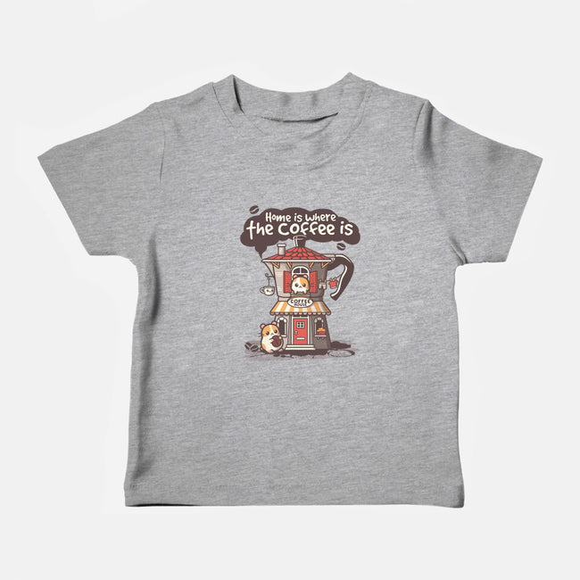 Home Is Where The Coffee Is-Baby-Basic-Tee-NemiMakeit