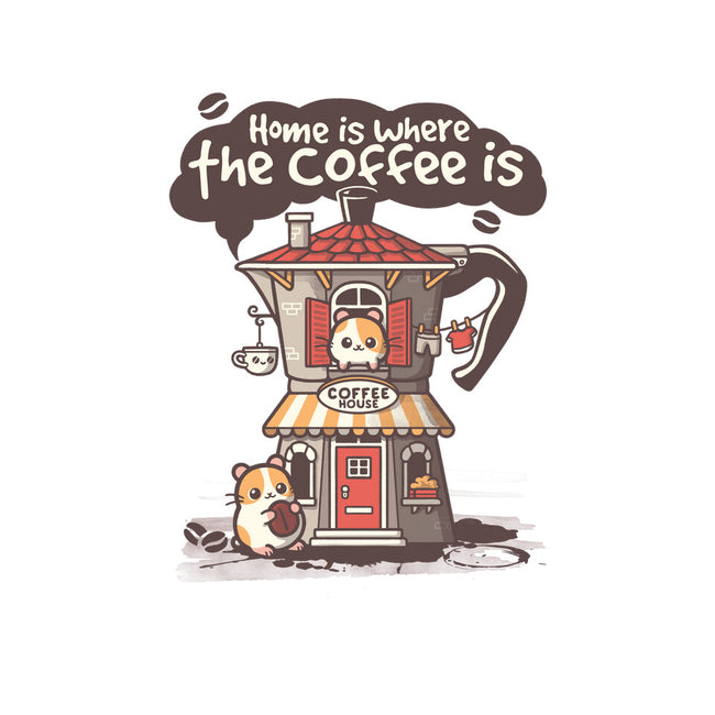 Home Is Where The Coffee Is-Womens-Fitted-Tee-NemiMakeit