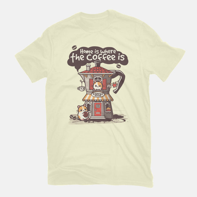 Home Is Where The Coffee Is-Mens-Premium-Tee-NemiMakeit