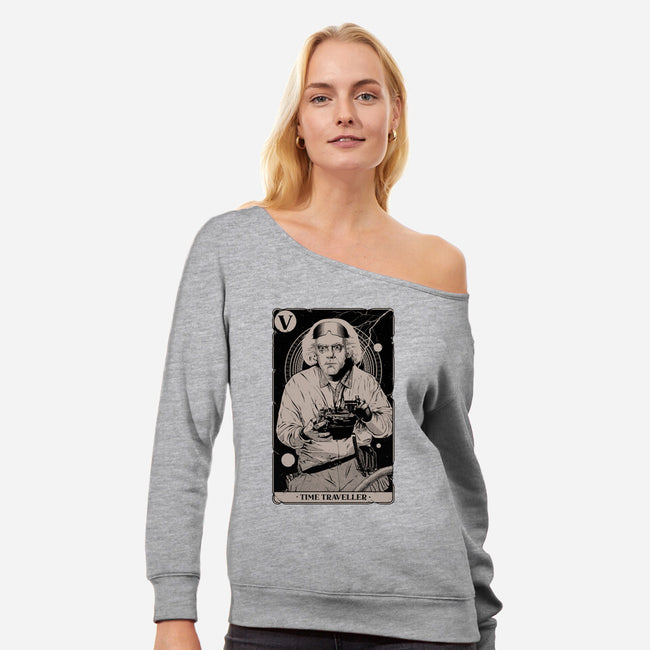 Time Traveller Tarot-Womens-Off Shoulder-Sweatshirt-Hafaell