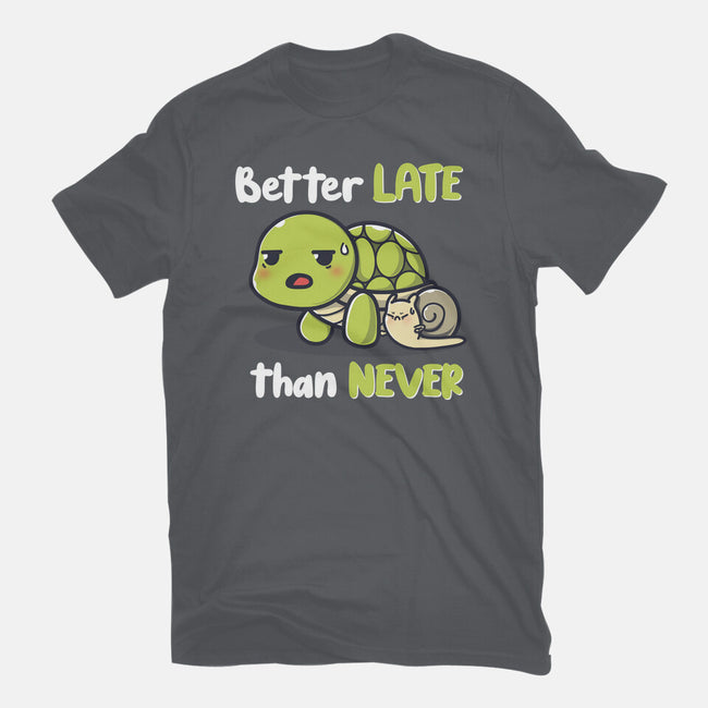 Better Late Than Never-Womens-Fitted-Tee-Freecheese