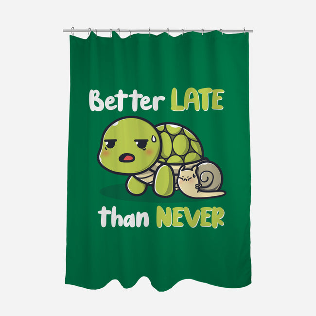 Better Late Than Never-None-Polyester-Shower Curtain-Freecheese