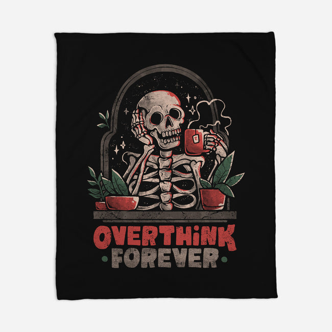 Overthink Forever-None-Fleece-Blanket-eduely