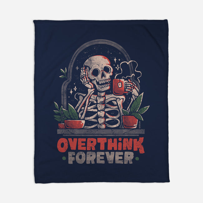 Overthink Forever-None-Fleece-Blanket-eduely