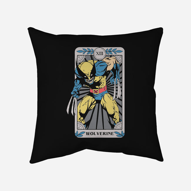 Wolverine Tarot-None-Removable Cover-Throw Pillow-turborat14