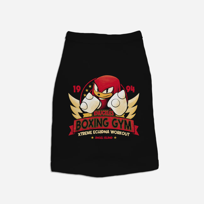 Knuckles Boxing Gym-Cat-Basic-Pet Tank-teesgeex