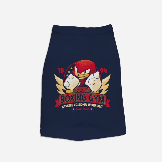 Knuckles Boxing Gym-Cat-Basic-Pet Tank-teesgeex