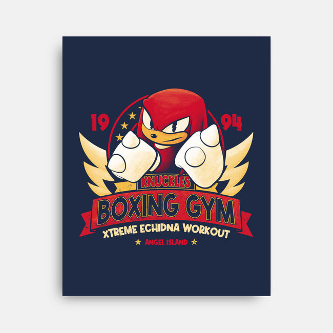 Knuckles Boxing Gym-None-Stretched-Canvas-teesgeex