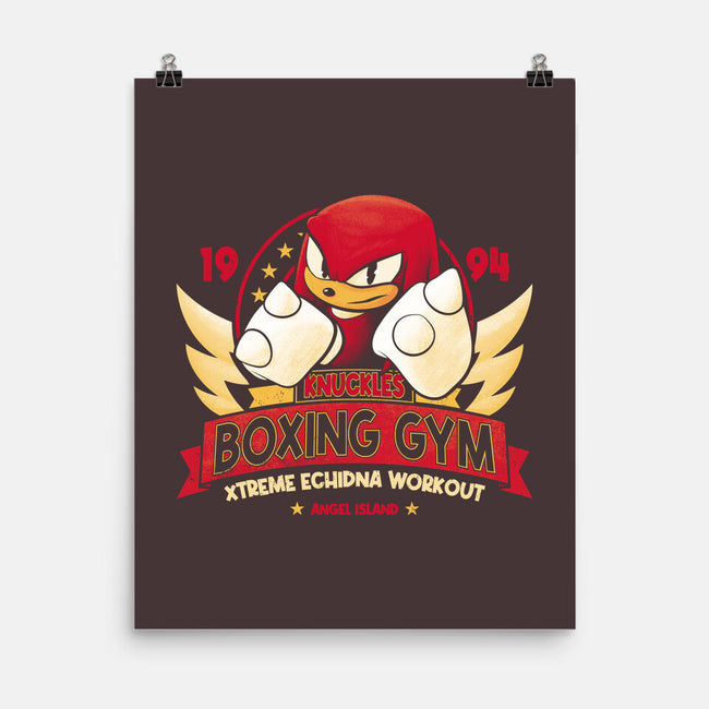 Knuckles Boxing Gym-None-Matte-Poster-teesgeex