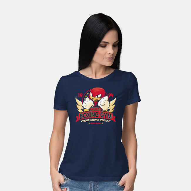 Knuckles Boxing Gym-Womens-Basic-Tee-teesgeex