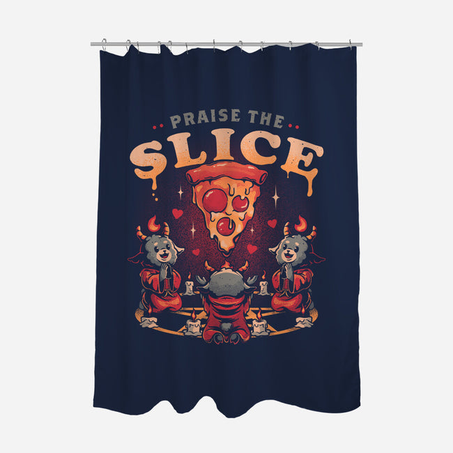 Praise The Slice-None-Polyester-Shower Curtain-eduely