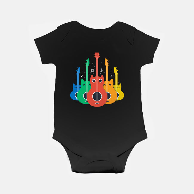 Feline Symphony-Baby-Basic-Onesie-erion_designs