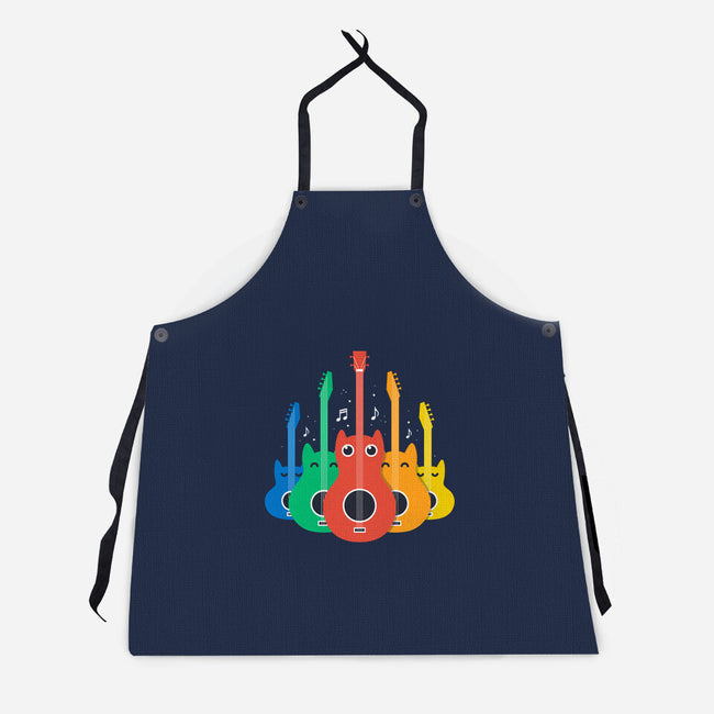 Feline Symphony-Unisex-Kitchen-Apron-erion_designs